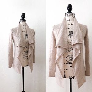 Tahari Merino Wool Open Drape Cardigan // Size XS